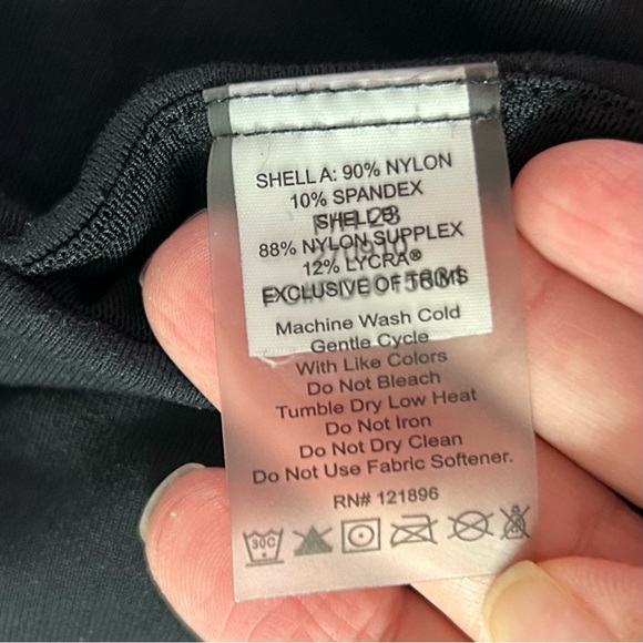 Title Nine Hybrid Hiking Leggings Womens Medium Black Nylon - Picture 9 of 14